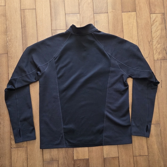 The North Face Men's Black Quarter-Zip Mock Neck Running Pullover Size L - Picture 2 of 10